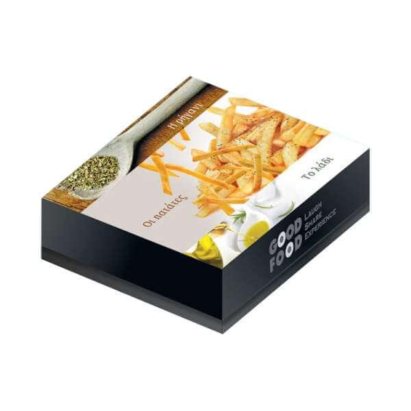 Koυτί Ψητοπωλείου Διπλή Πατάτα Good Food κουτί ψητοπωλείου-16x135cm-diplh patata-xondriki-10kg