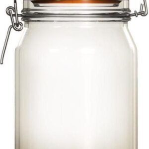 Γυάλινο Βαζάκι/Δοχείο 1000ml με Αεροστεγές Καπάκι