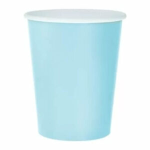 Χάρτινο ποτήρι ΓΑΛΑΖΙΟ 8oz 50τμχ-ΓΕΝΕΘΛΙΑ-ΠΑΡΤΥ-ΒΑΦΤΙΣΗ
